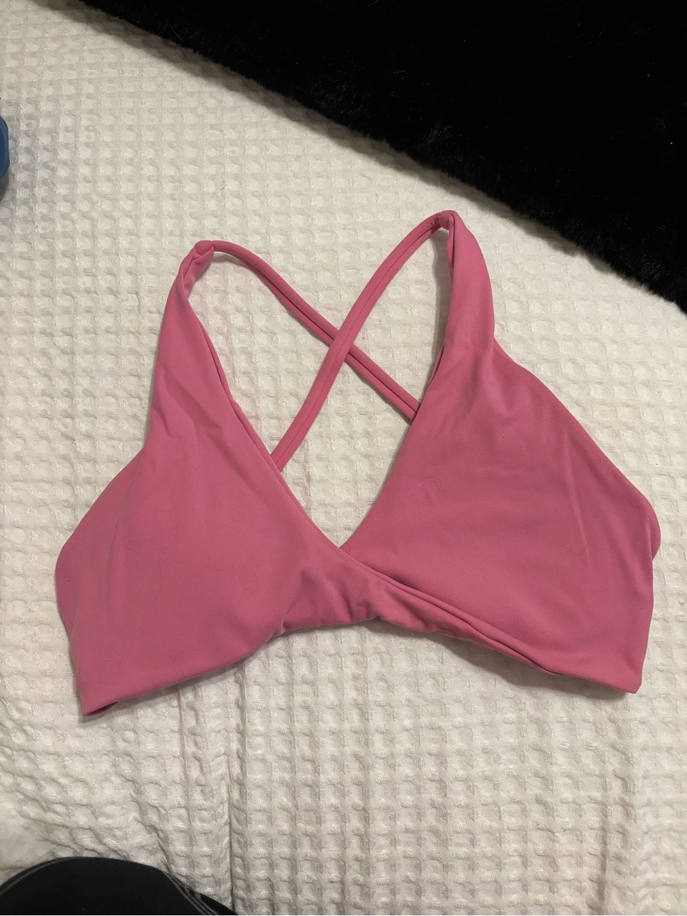 Women’s Pink Crisscross Bralette - Unbranded